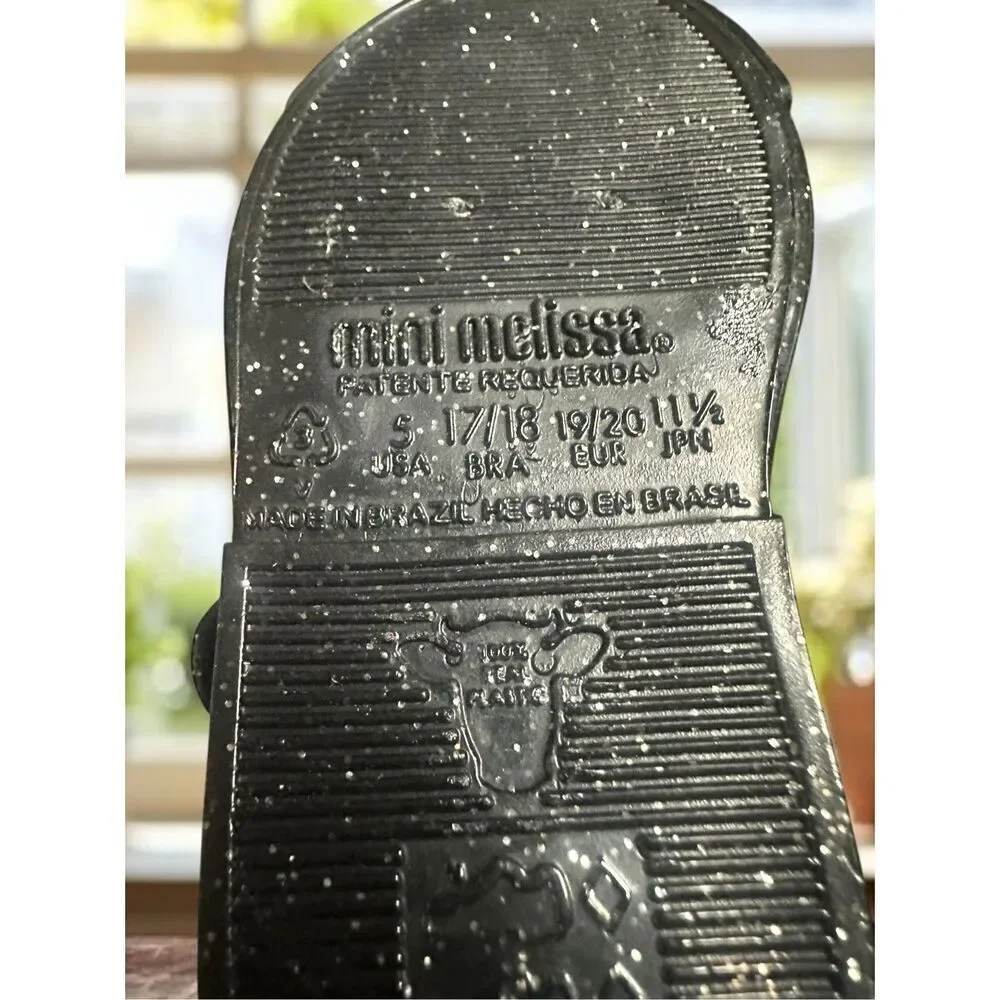 MINI MELISSA Toddler Infant Sweet Love Cap Toe Mary Jane Ballet Flat